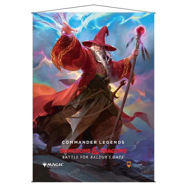 ultra-pro-commander-legends-baldur-s-gate-elminster-wall-scroll-wandrolle image 1