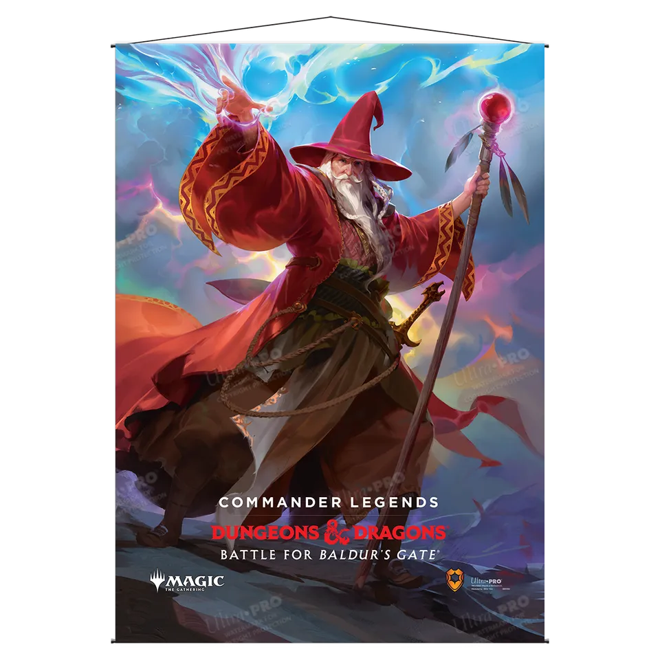 ultra-pro-commander-legends-baldur-s-gate-elminster-wall-scroll-wandrolle image 1