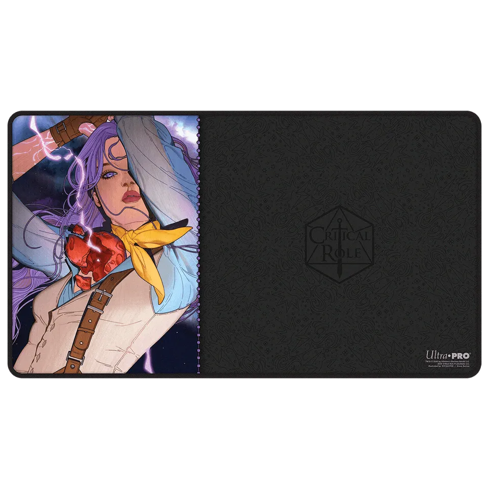 ultra-pro-critical-role-bells-hells-imogen-temult-black-stitched-playmat image 1