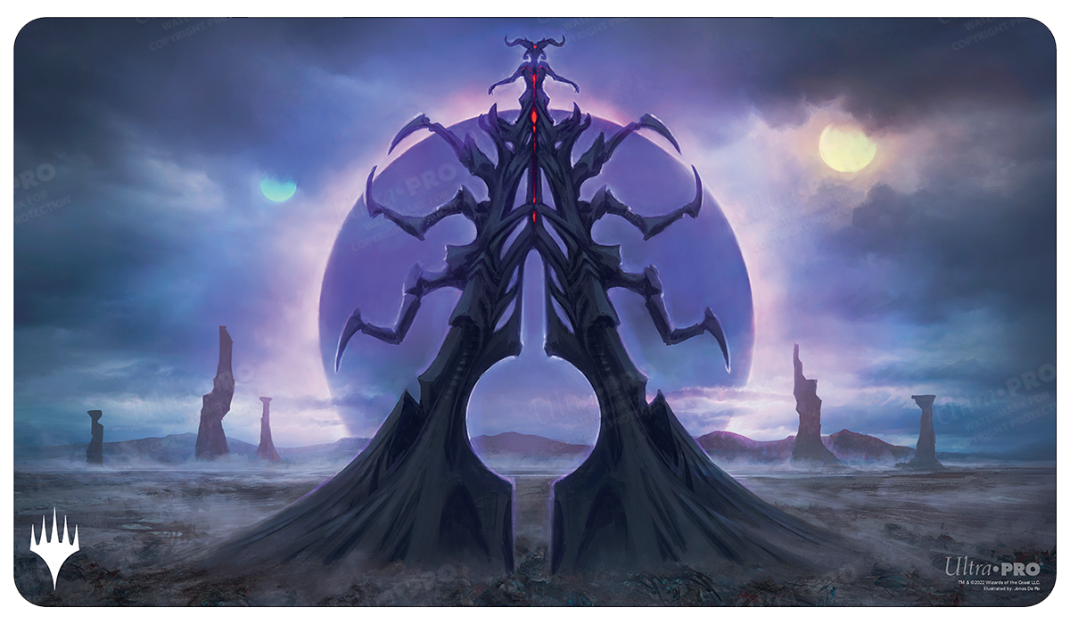 ultra-pro-phyrexia-all-will-be-one-black-sun-s-twilight-standard-gaming-playmat image 1