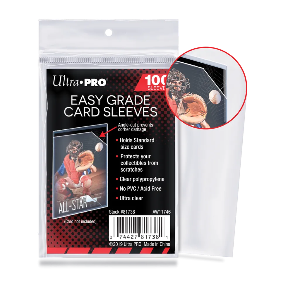 ultra-pro-easy-grade-card-sleeves-100ct-f-r-standard-karten-6-35-x-8-89-cm image 1