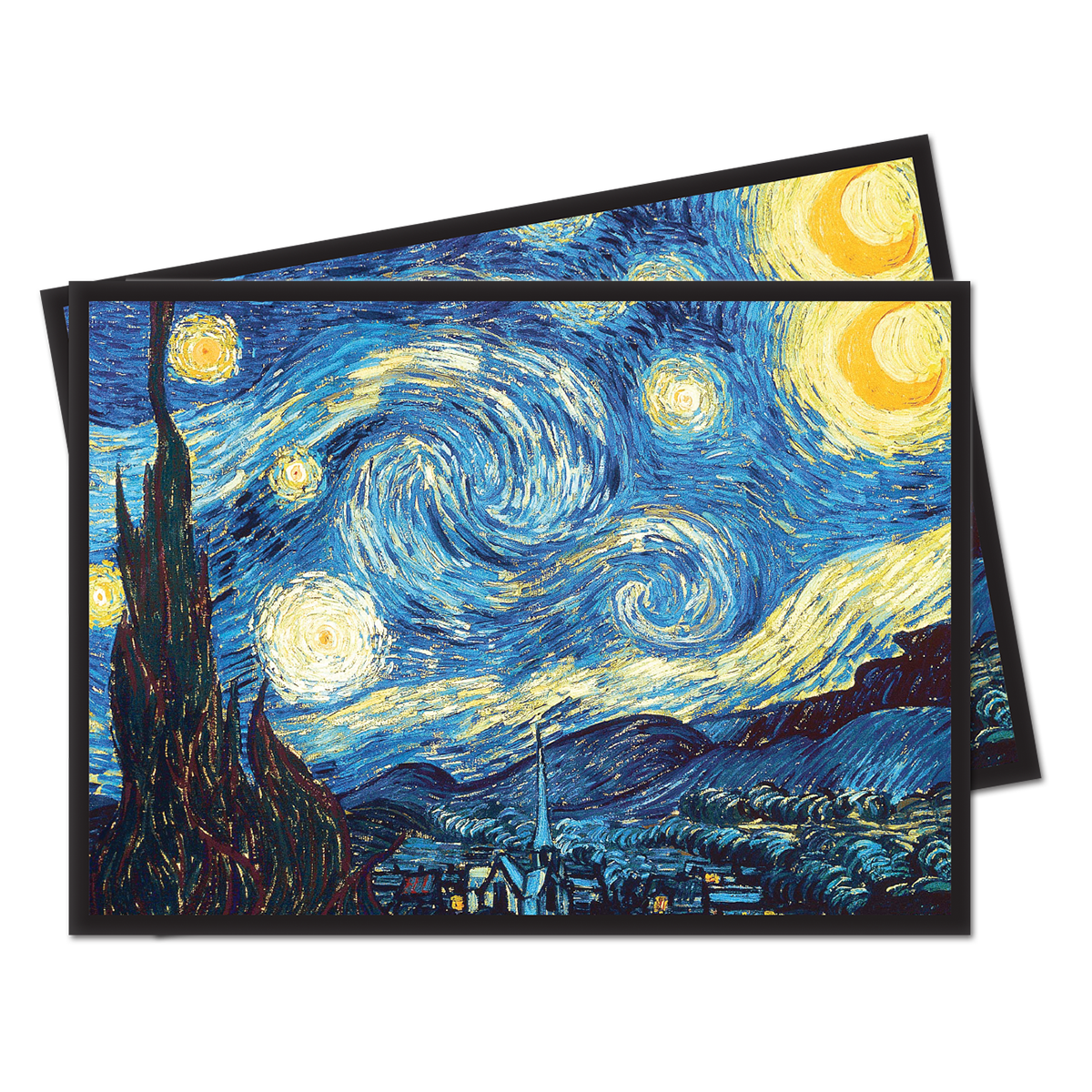 ultra-pro-fine-art-starry-night-deck-protector-h-llen-100ct-vincent-van-gogh image 1
