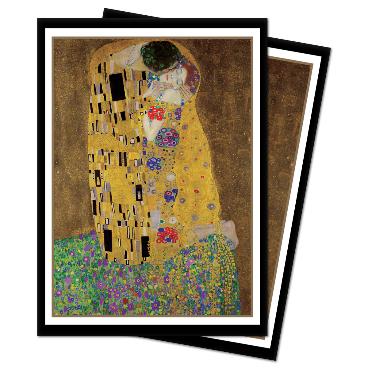 ultra-pro-fine-art-the-kiss-standard-deck-protector-sleeves-100ct-gustav-klimt image 1