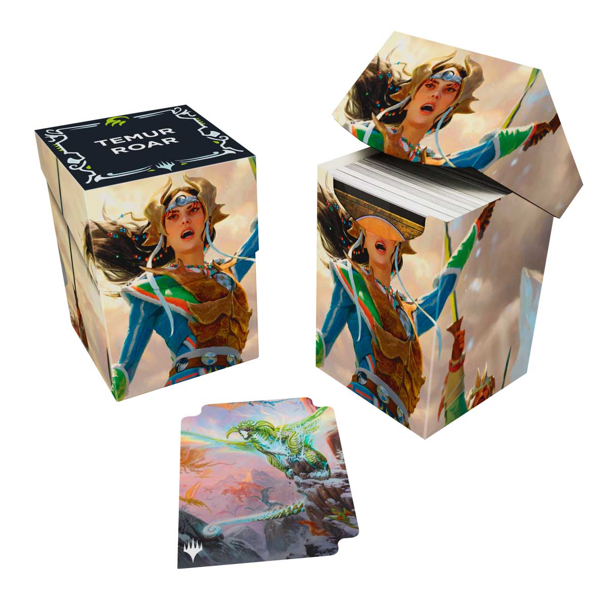 ultra-pro-tarkir-dragonstorm-temur-roar-100-deck-box-f-r-magic-the-gathering image 1