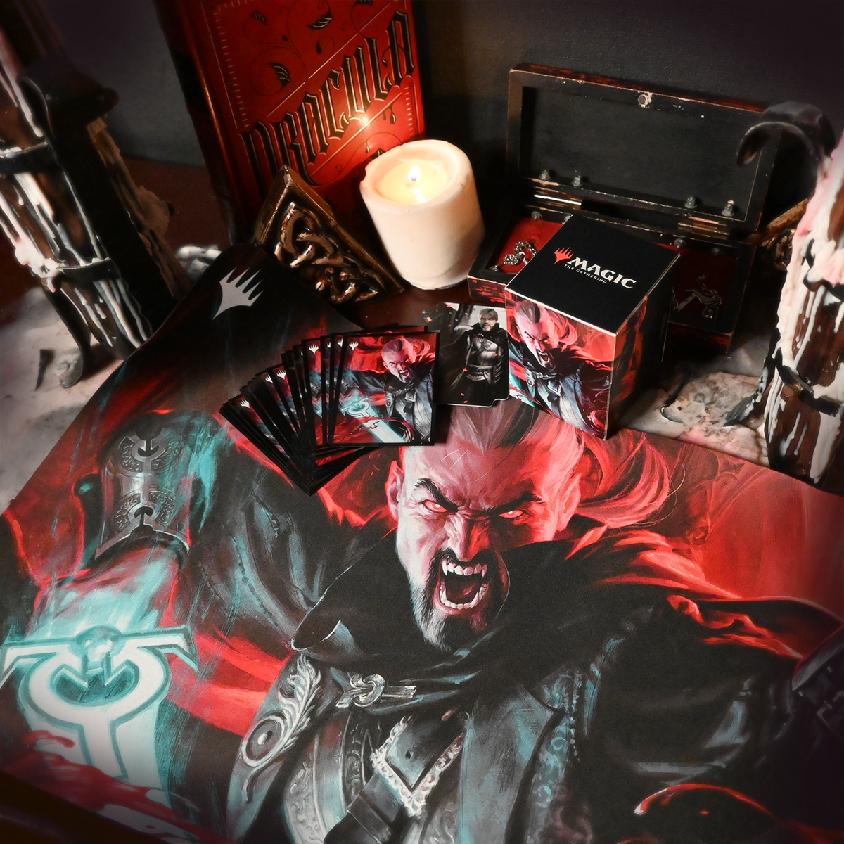 ultra-pro-magic-the-gathering-innistrad-crimson-vow-odric-standard-playmat image 2