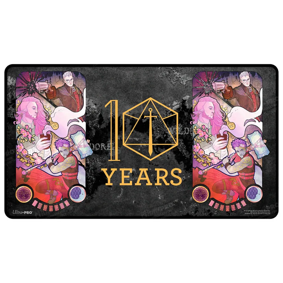 ultra-pro-critical-role-10-year-anniversary-stitched-edge-playmat-taliesin-jaffe image 1