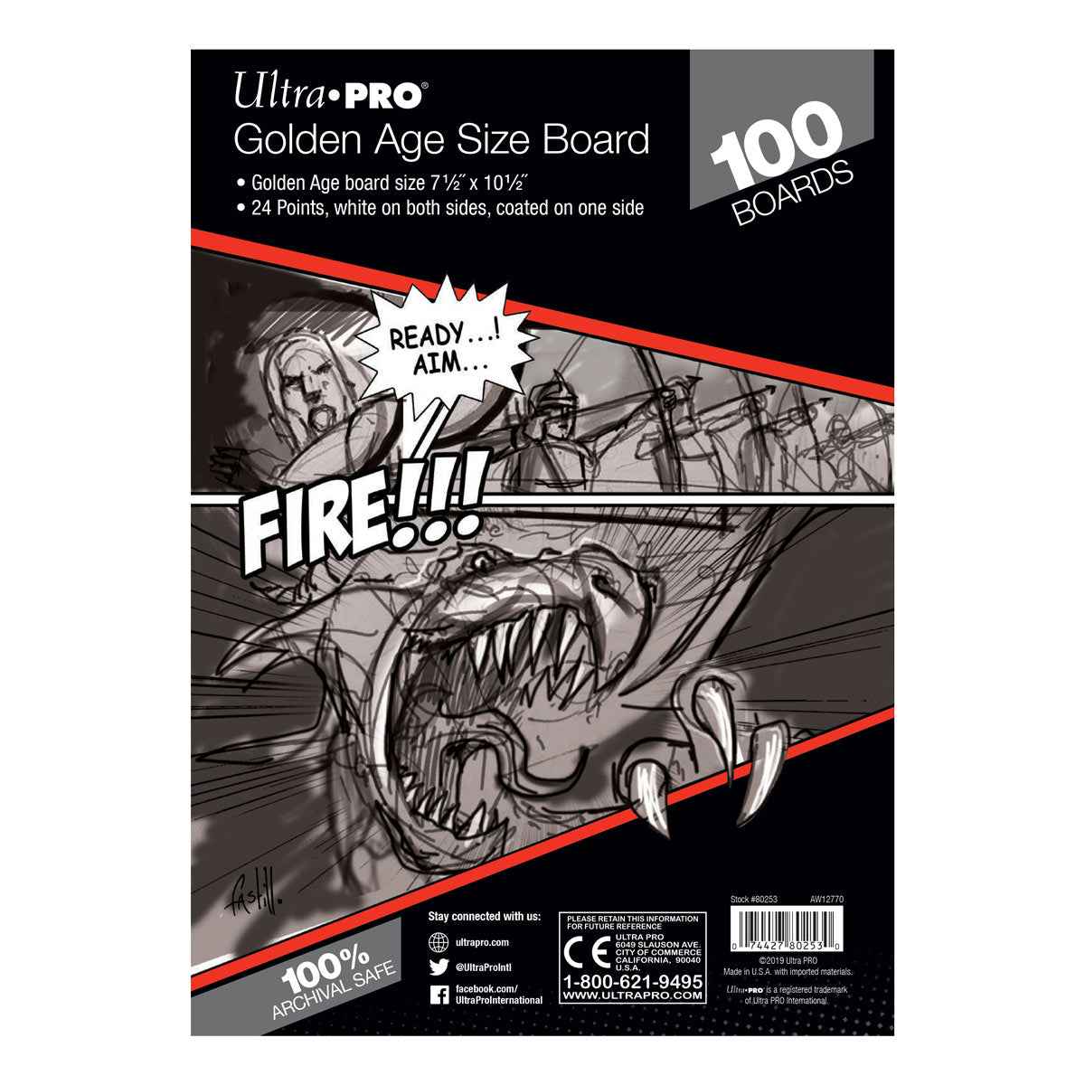 ultra-pro-golden-age-comic-boards-7-5-x-10-5-zoll-100-st-ck image 1