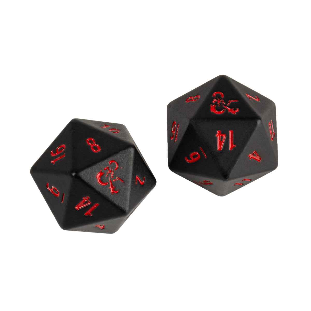 ultra-pro-heavy-metal-black-and-red-d20-w-rfelset-2ct-f-r-dungeons-dragons image 1