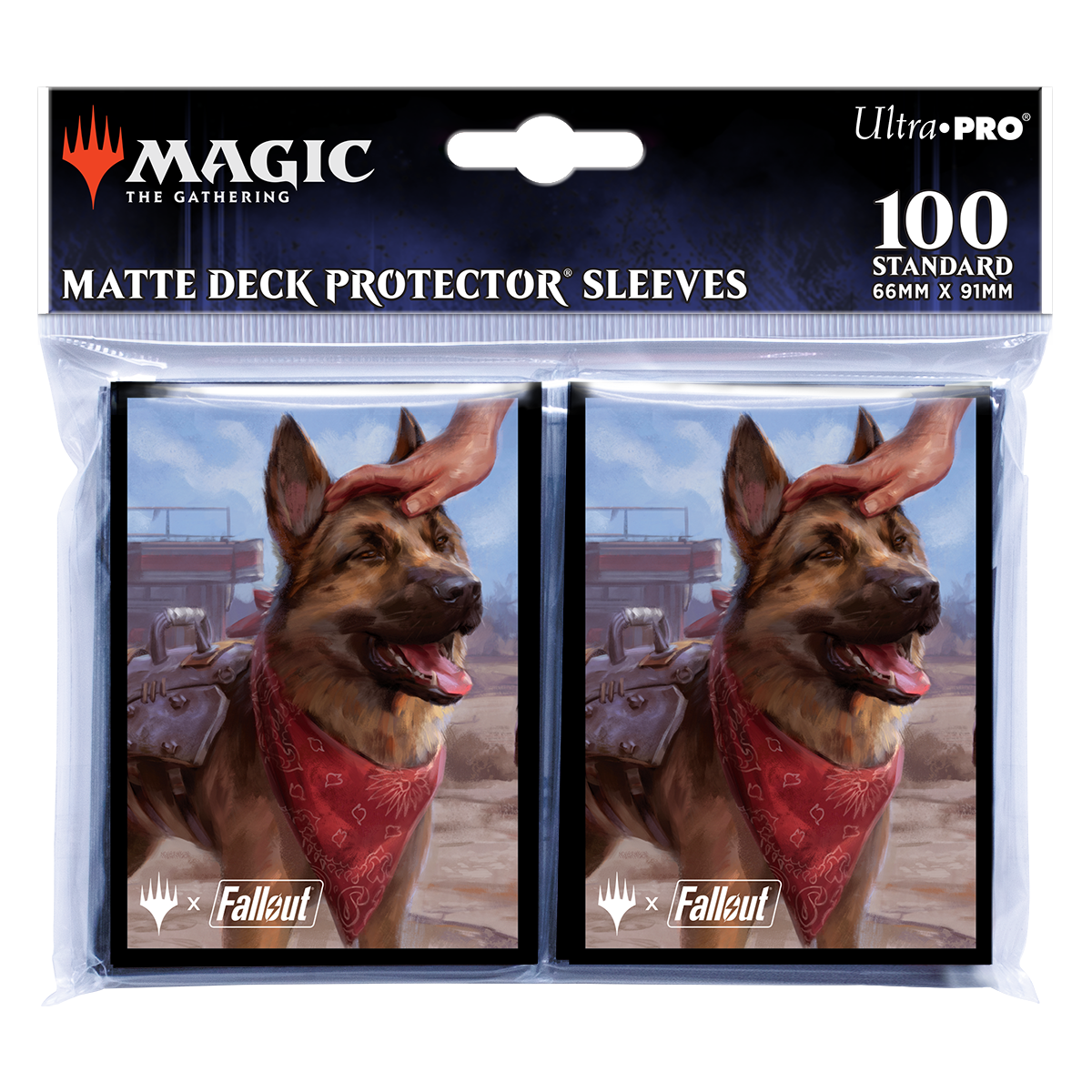 ultra-pro-fallout-dogmeat-ever-loyal-deck-protector-sleeves-100ct-f-r-magic-the- image 2