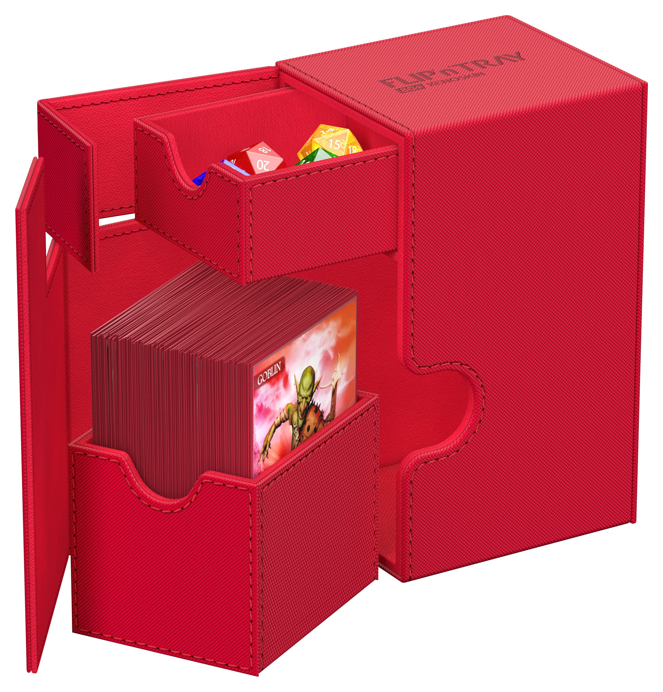 ultimate-guard-flip-n-tray-80-xenoskin-deckbox-monocolor-rot image 5