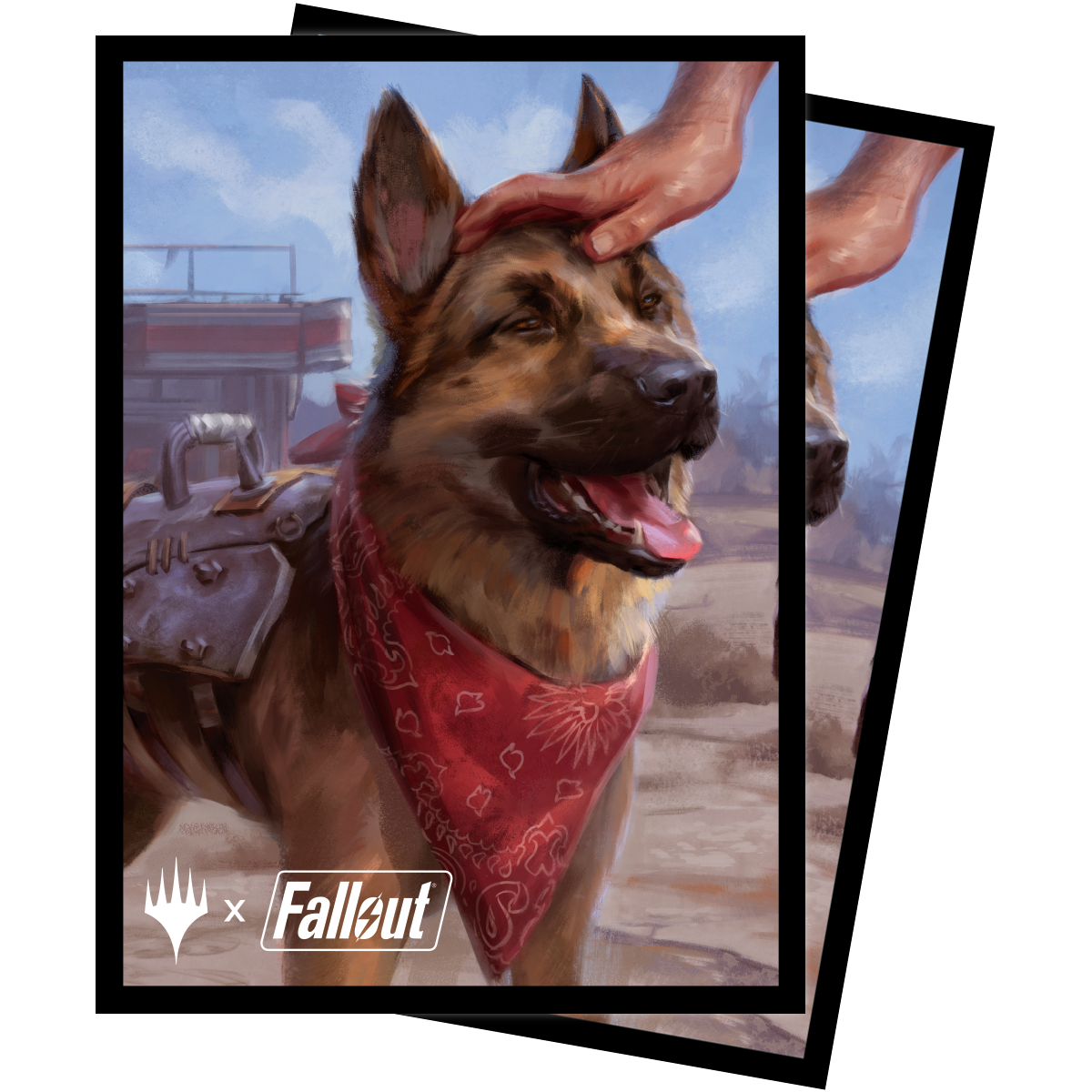 ultra-pro-fallout-dogmeat-ever-loyal-deck-protector-sleeves-100ct-f-r-magic-the- image 1