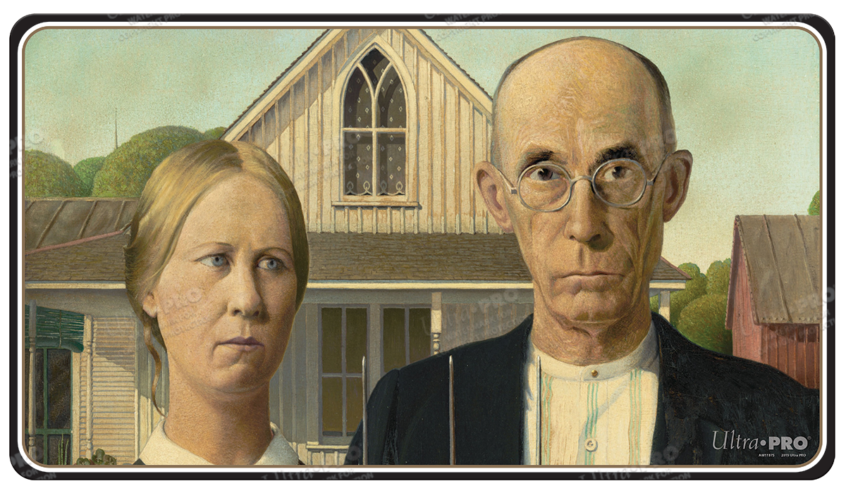 ultra-pro-fine-art-american-gothic-standard-gaming-playmat-mousepad-by-grant-woo image 1