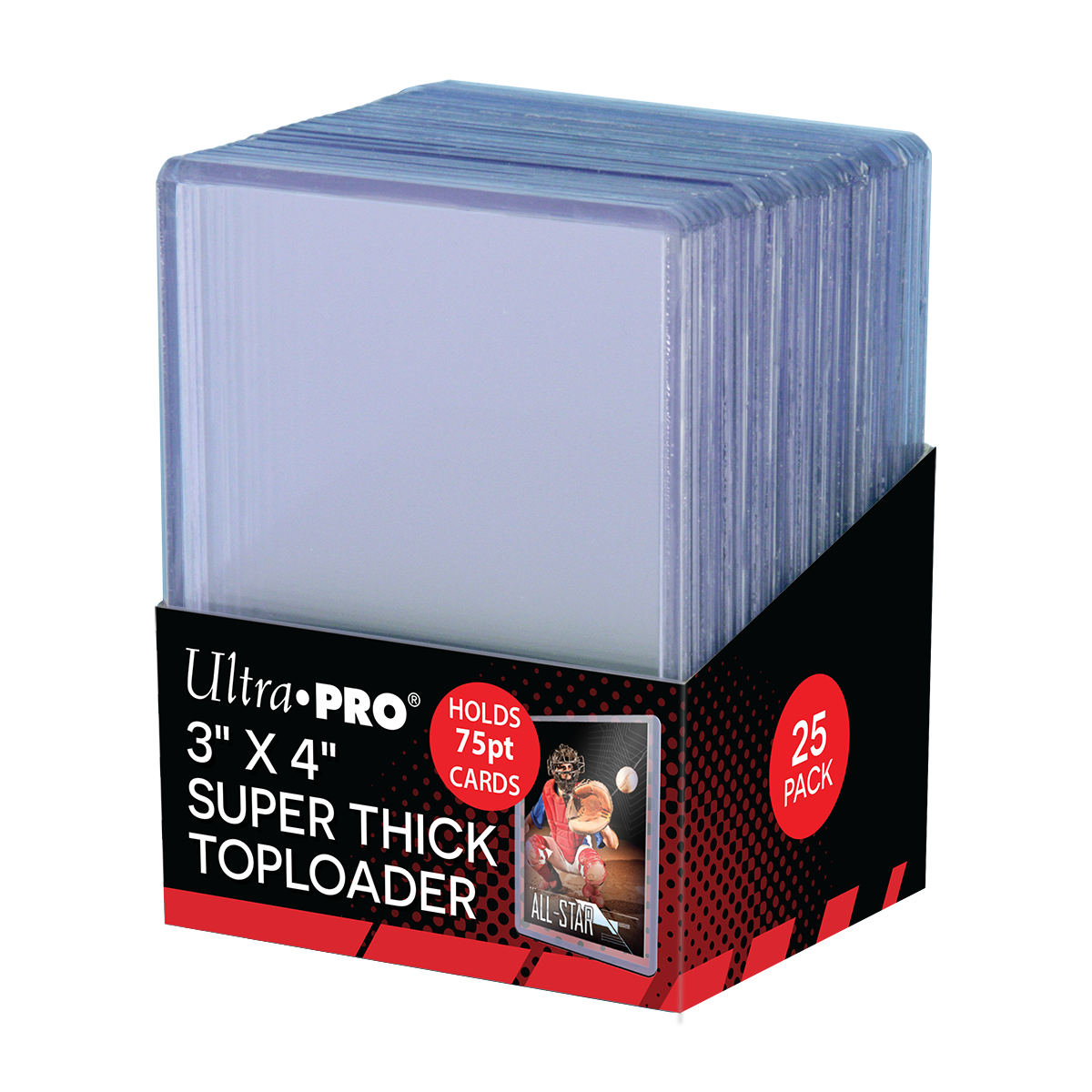 ultra-pro-75pt-thick-toploader-3-x-4-zoll-clear-25-st-ck image 1