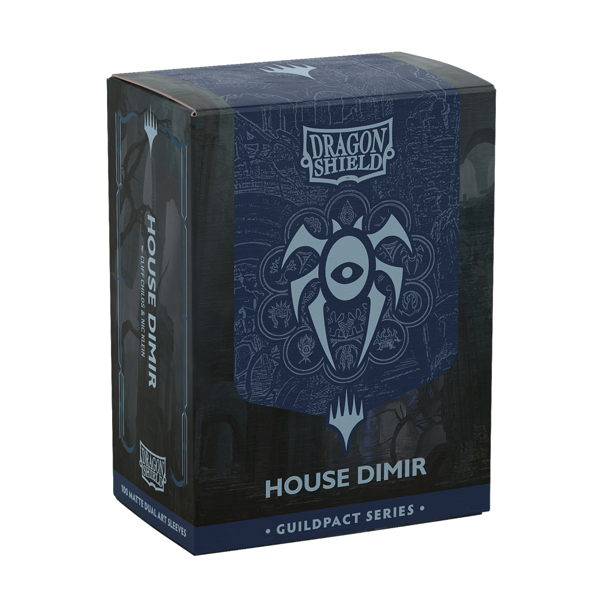 dragon-shield-house-dimir-matte-dual-art-sleeves-guildpact-series image 7