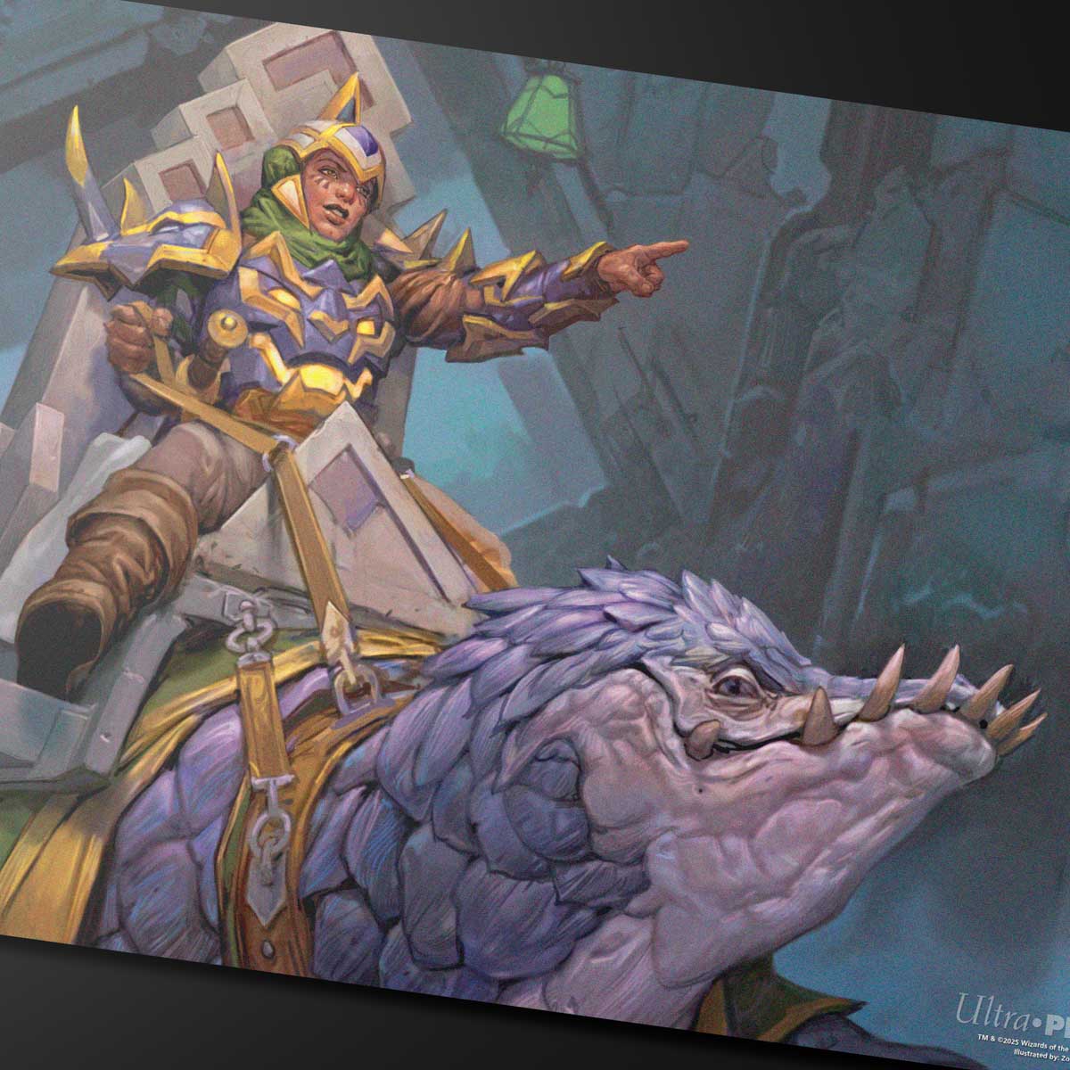 ultra-pro-playmat-tarkir-dragonstorm-felothar-the-steadfast-abzan-armor-commande image 2