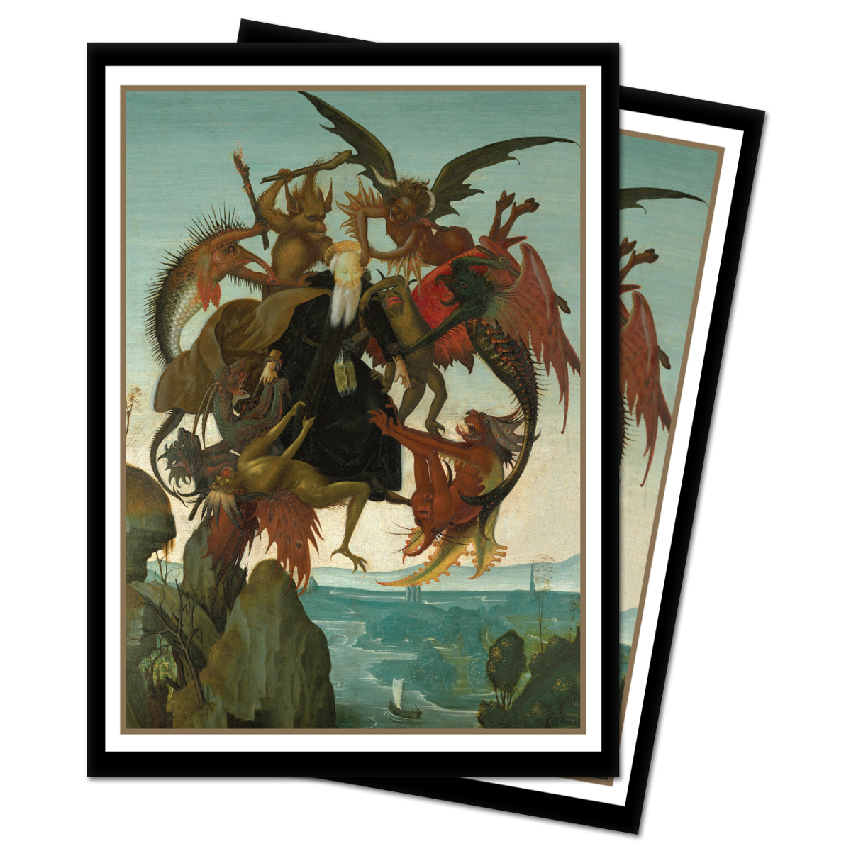 ultra-pro-fine-art-the-torment-of-saint-anthony-standard-deck-protector-sleeves- image 1