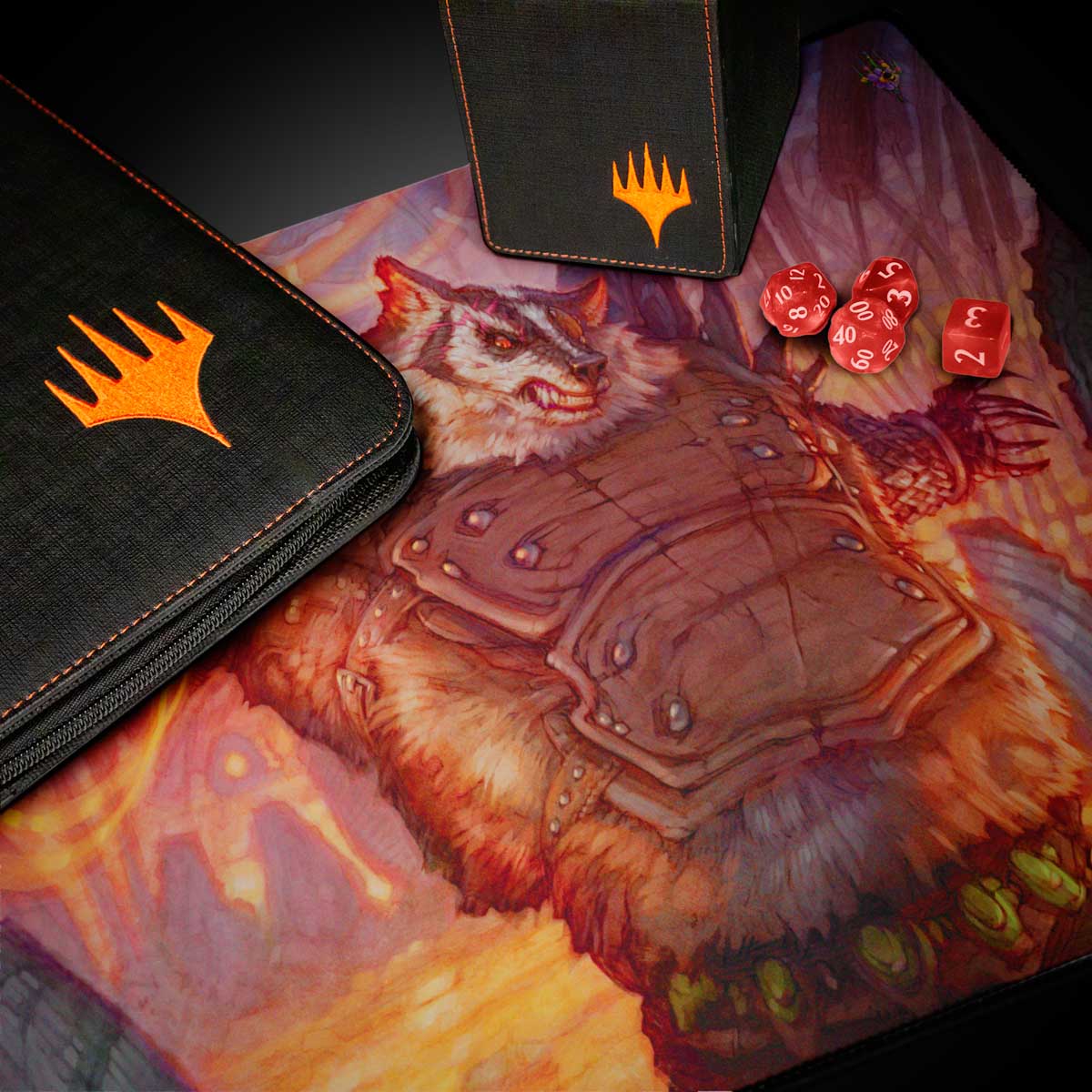 ultra-pro-bloomburrow-hugs-grisly-guardian-playmat-magic-the-gathering image 3