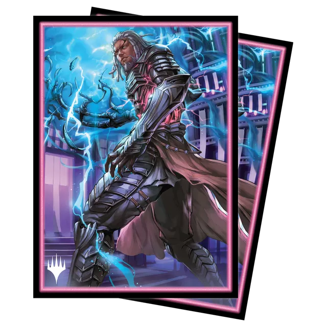ultra-pro-kamigawa-neon-dynasty-tezzeret-betrayer-of-flesh-standard-deck-protect image 1