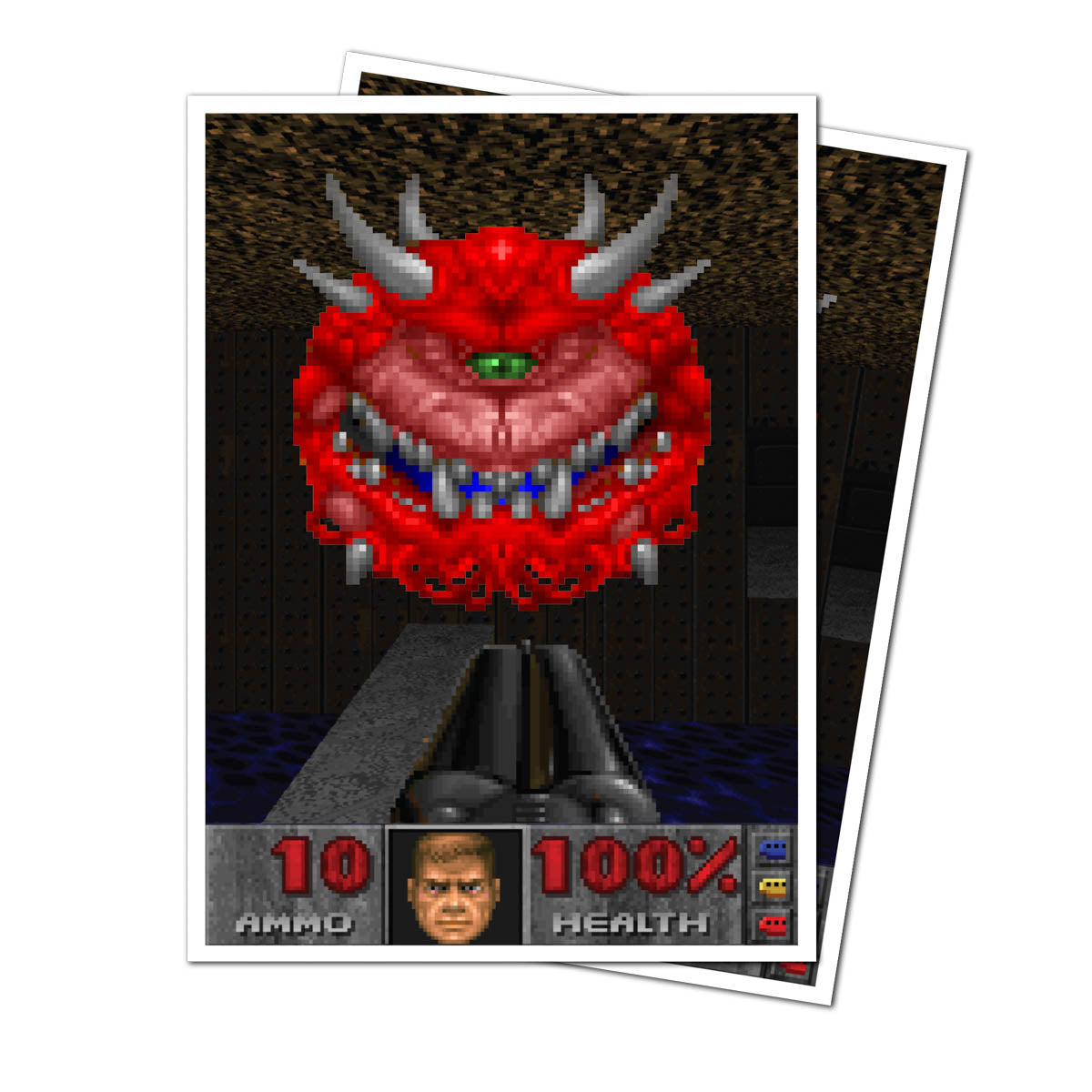 ultra-pro-doom-cacodemon-apex-deck-protector-sleeves-105ct image 1
