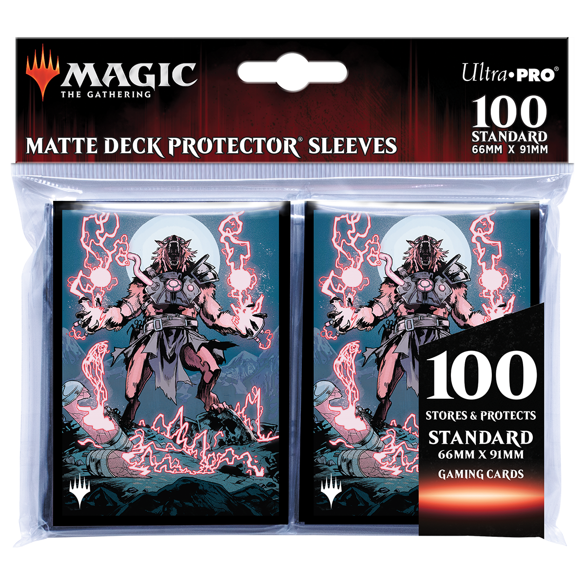 ultra-pro-innistrad-midnight-hunt-storm-charged-slasher-deck-protector-sleeves-1 image 2