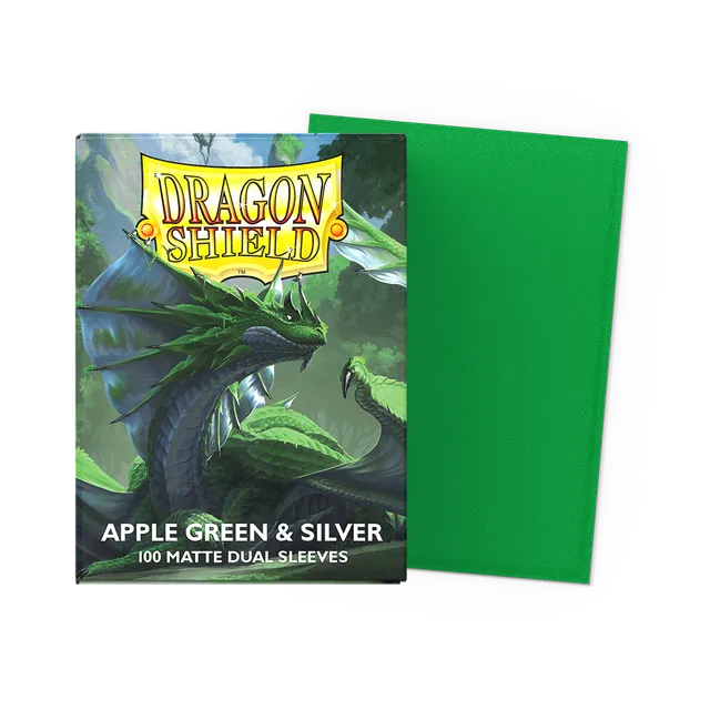 dragon-shield-apple-green-silver-matte-dual-sleeves-standard image 1