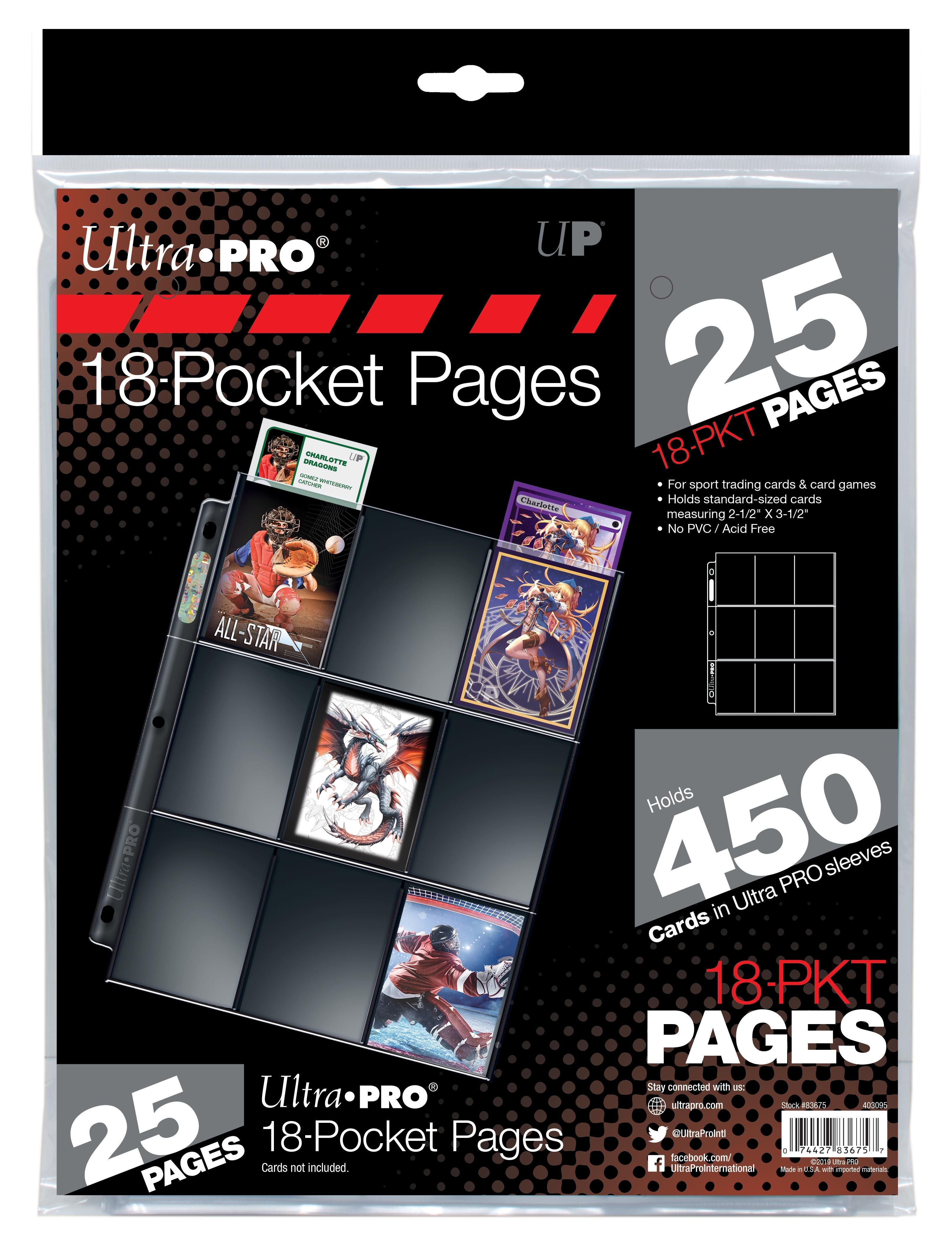 ultra-pro-silver-series-18-pocket-pages-25er-pack-f-r-standardkarten image 2