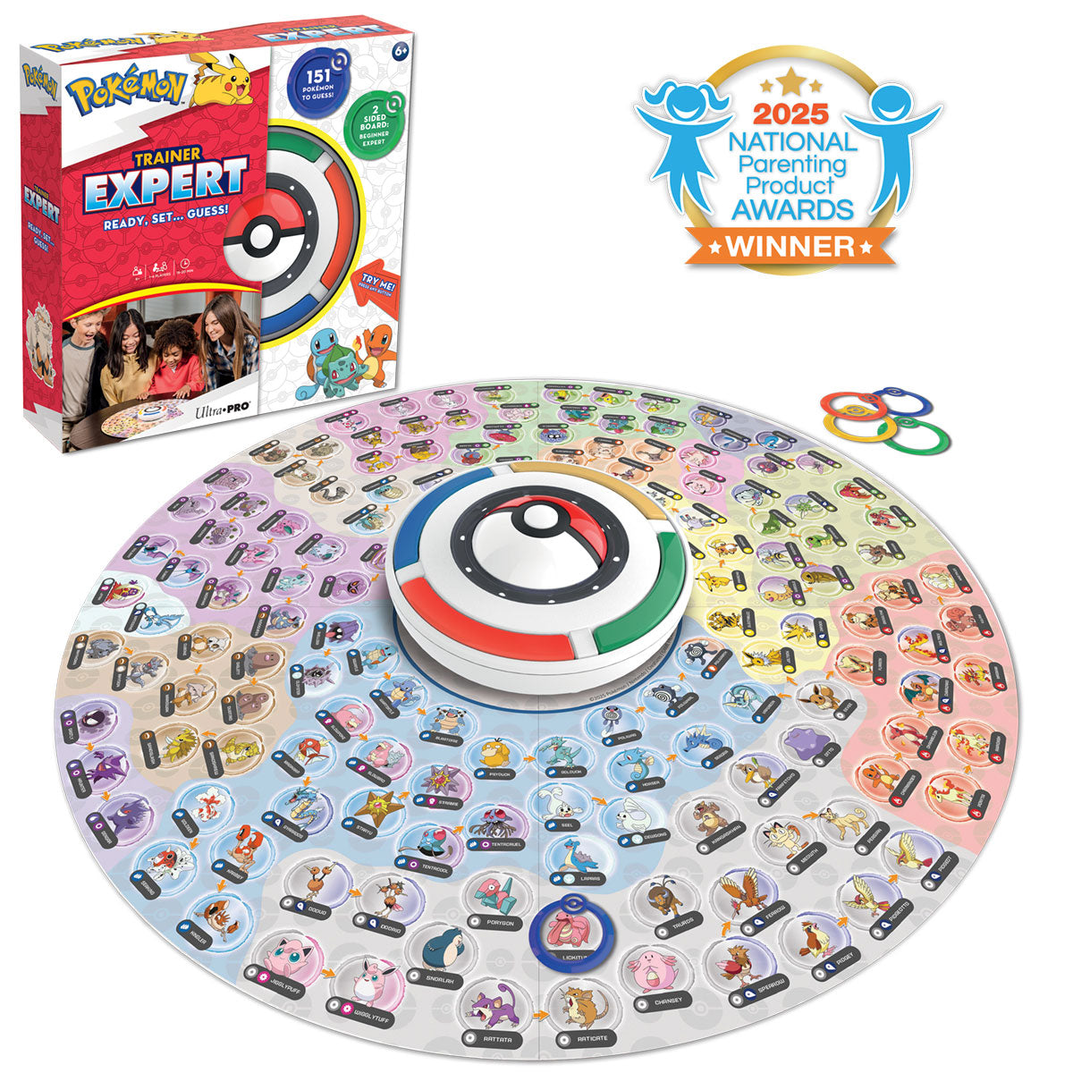 ultra-pro-pok-mon-trainer-expert-familienspiel-ratespiel-f-r-2-4-spieler-mit-151 image 2