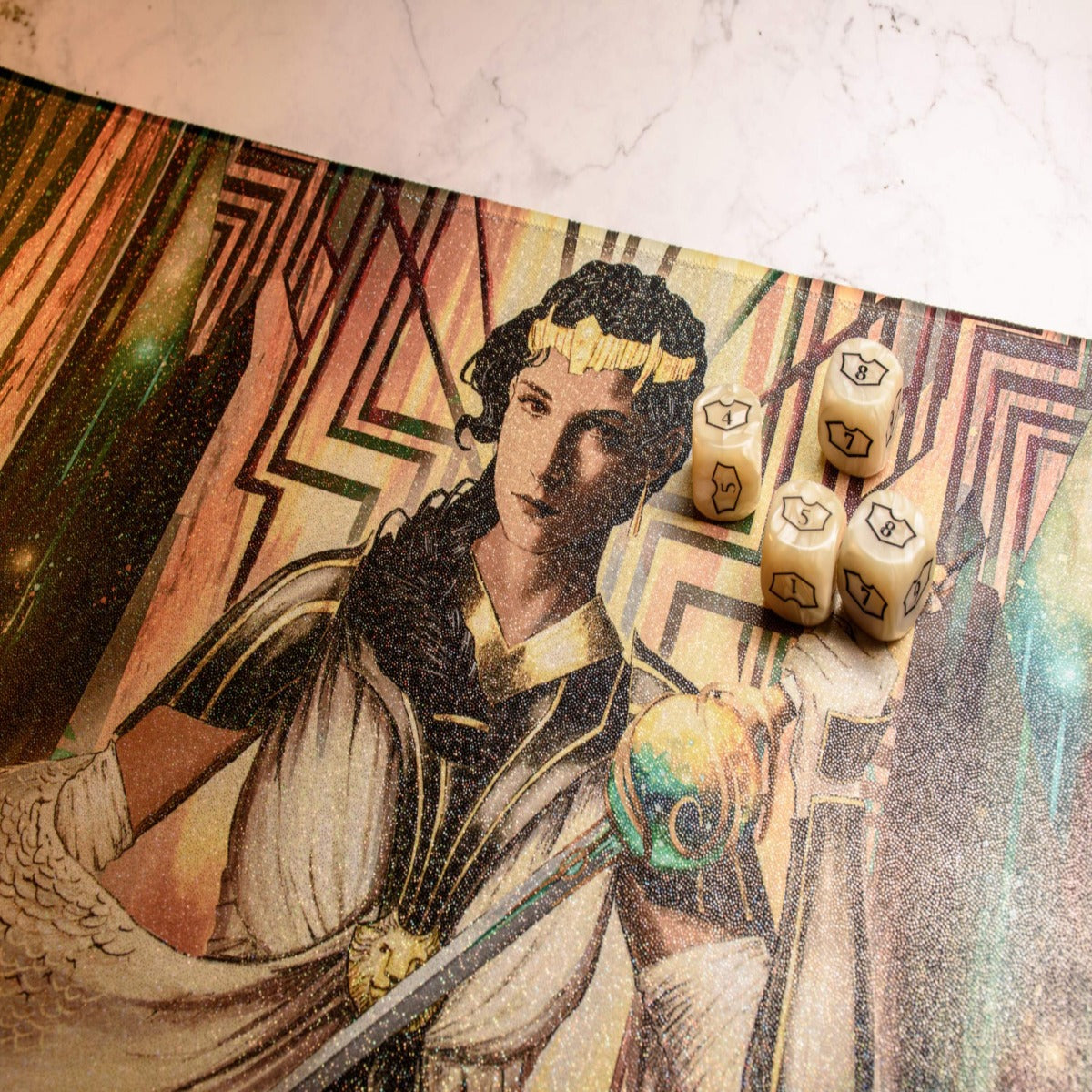ultra-pro-streets-of-new-capenna-elspeth-resplendent-holofoil-playmat-f-r-magic- image 2