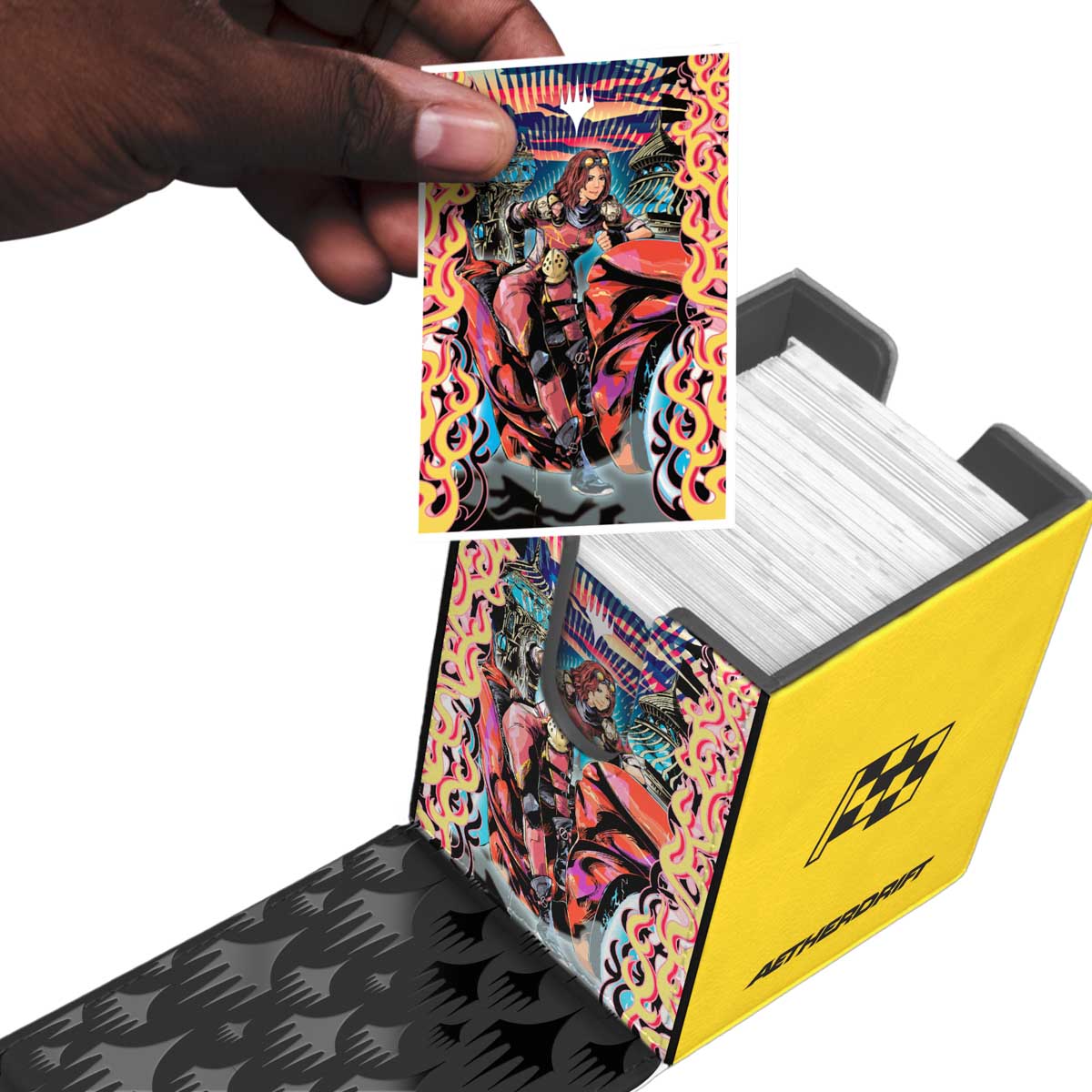 ultra-pro-aetherdrift-chandra-spark-hunter-alcove-flip-deck-box-f-r-magic-the-ga image 5