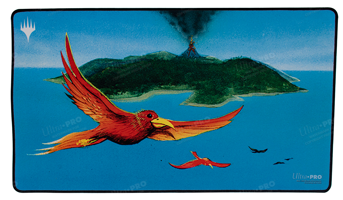 ultra-pro-dominaria-remastered-birds-of-paradise-black-stitched-standard-playmat image 1