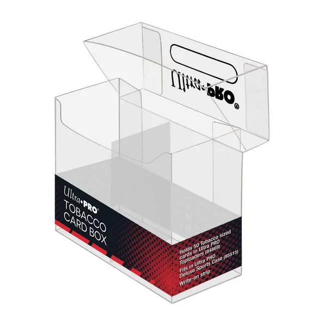 ultra-pro-tobacco-card-box-f-r-toploader-sleeves-transparent image 1