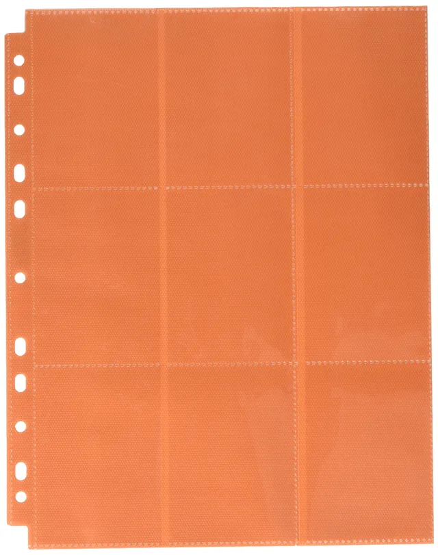 ultimate-guard-18-pocket-pages-side-loading-orange-ordnerh-llen-10er-pack image 1