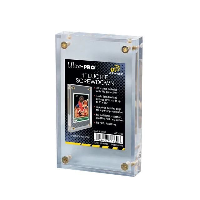 ultra-pro-lucite-uv-1-screwdown-kartenhalter-f-r-standard-und-vintage-karten image 1