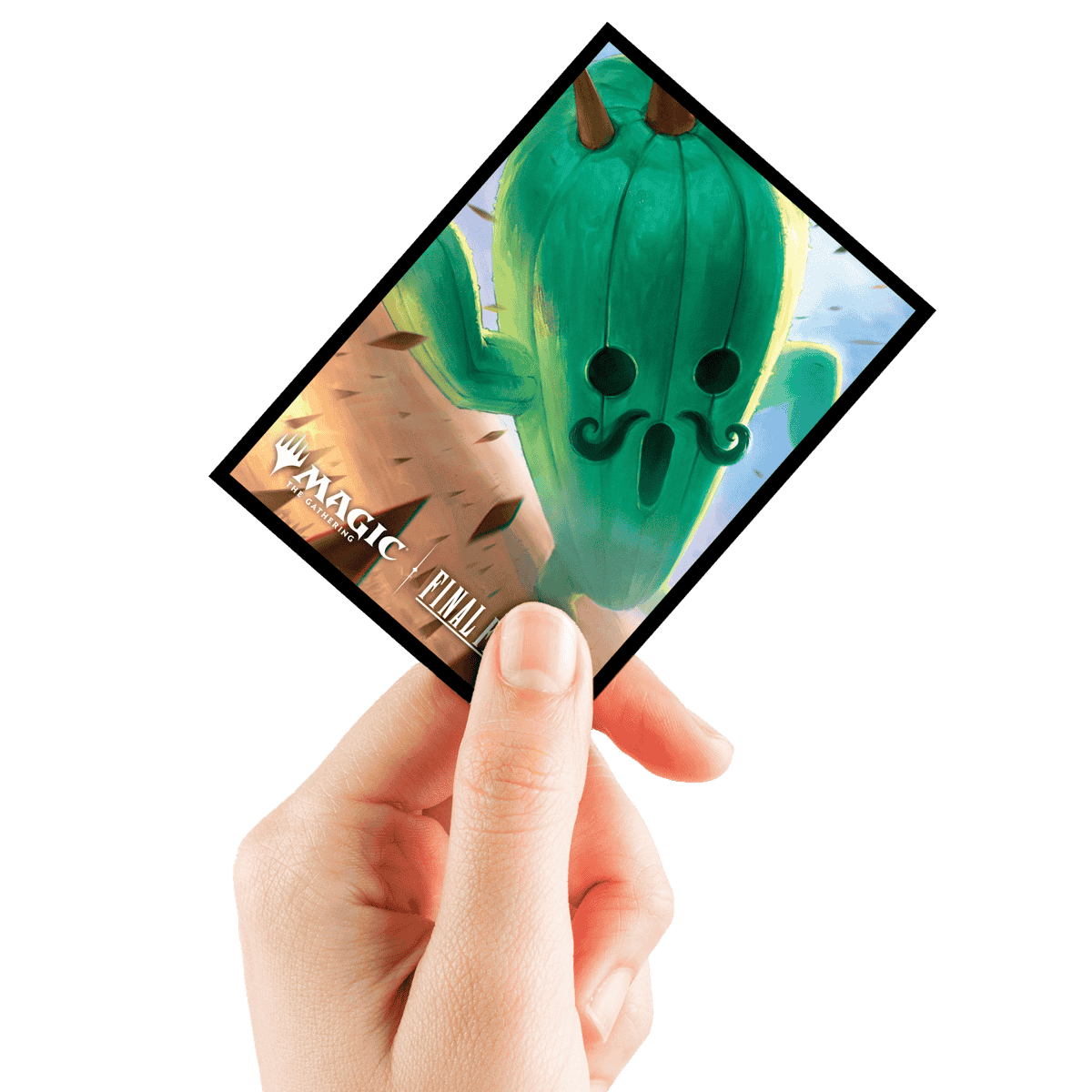 ultra-pro-magic-final-fantasy-jumbo-cactuar-100ct-deck-protector-sleeves-standar image 2