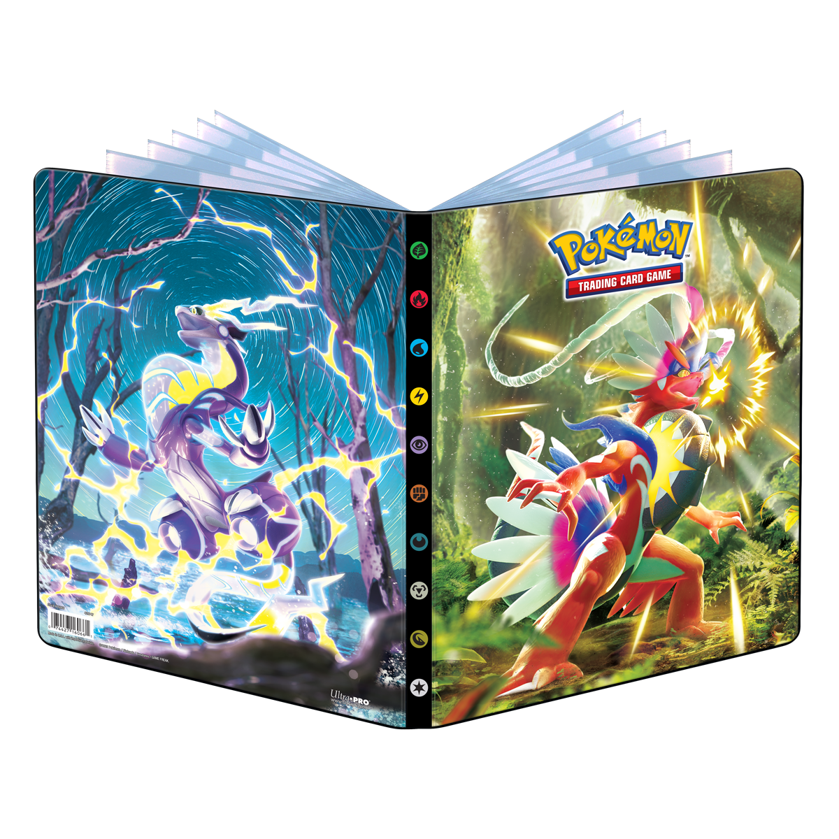 ultra-pro-scarlet-violet-koraidon-miraidon-9-pocket-portfolio-f-r-pok-mon image 1