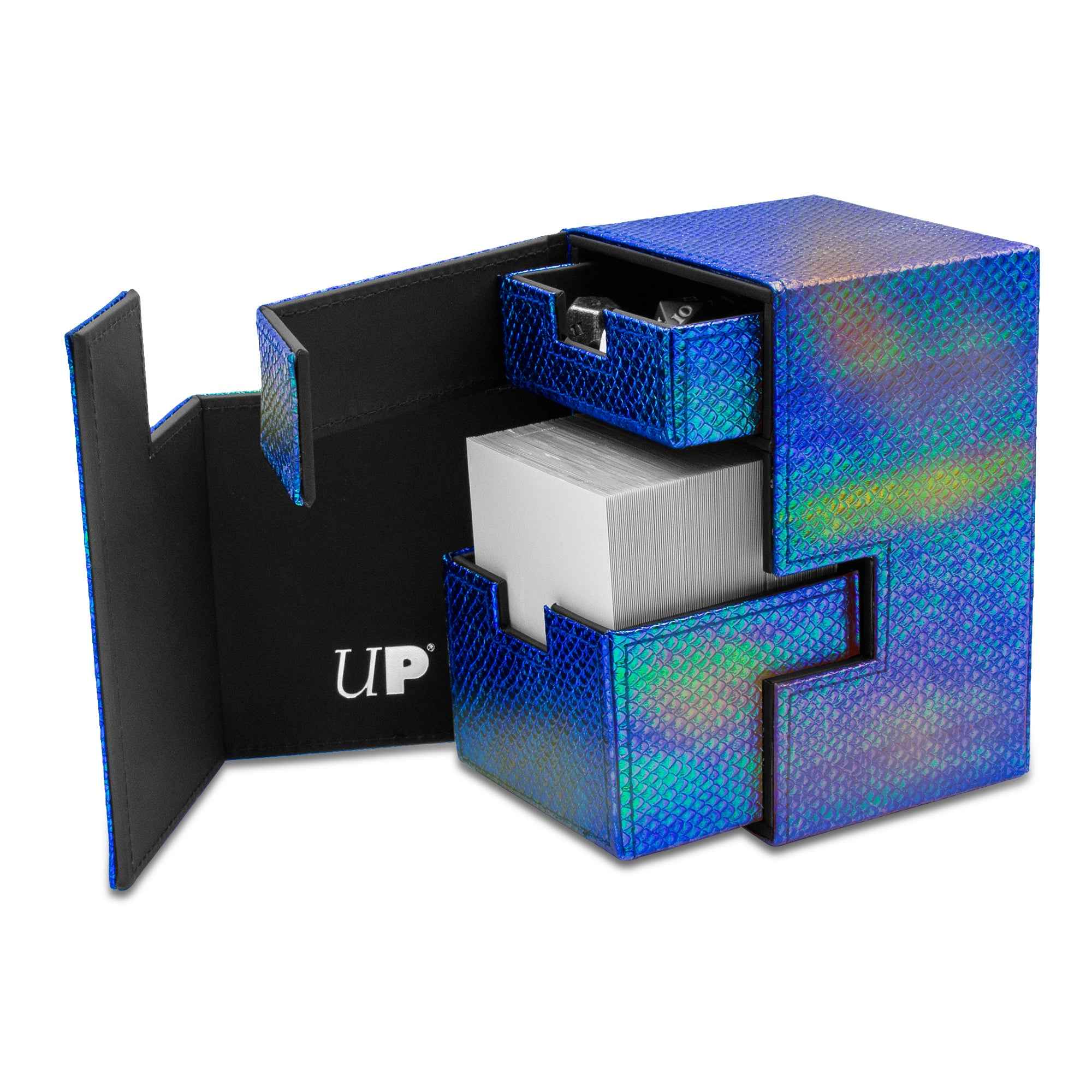 ultra-pro-m2-mermaid-scale-100-deck-box-blau-gr-n image 2