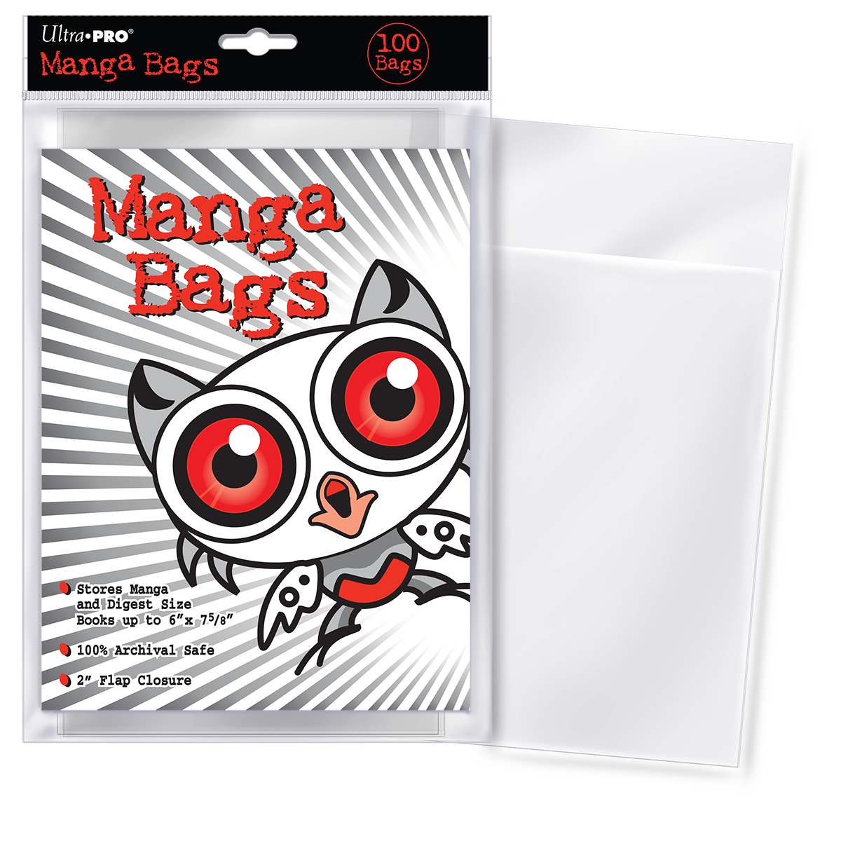 ultra-pro-manga-bags-100-st-ck-152-4-x-193-6-mm image 1