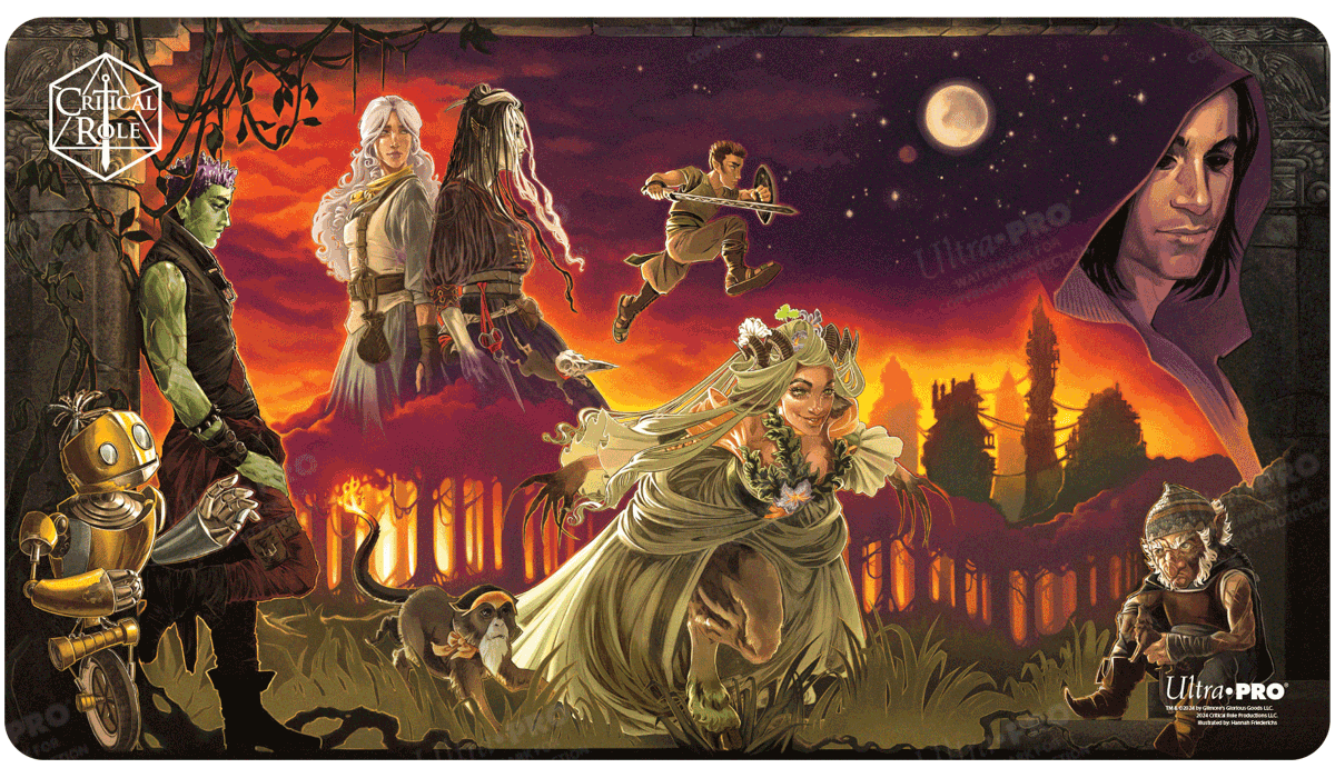 ultra-pro-critical-role-stitched-edge-playmat-pulp-poster-spielmatte image 1