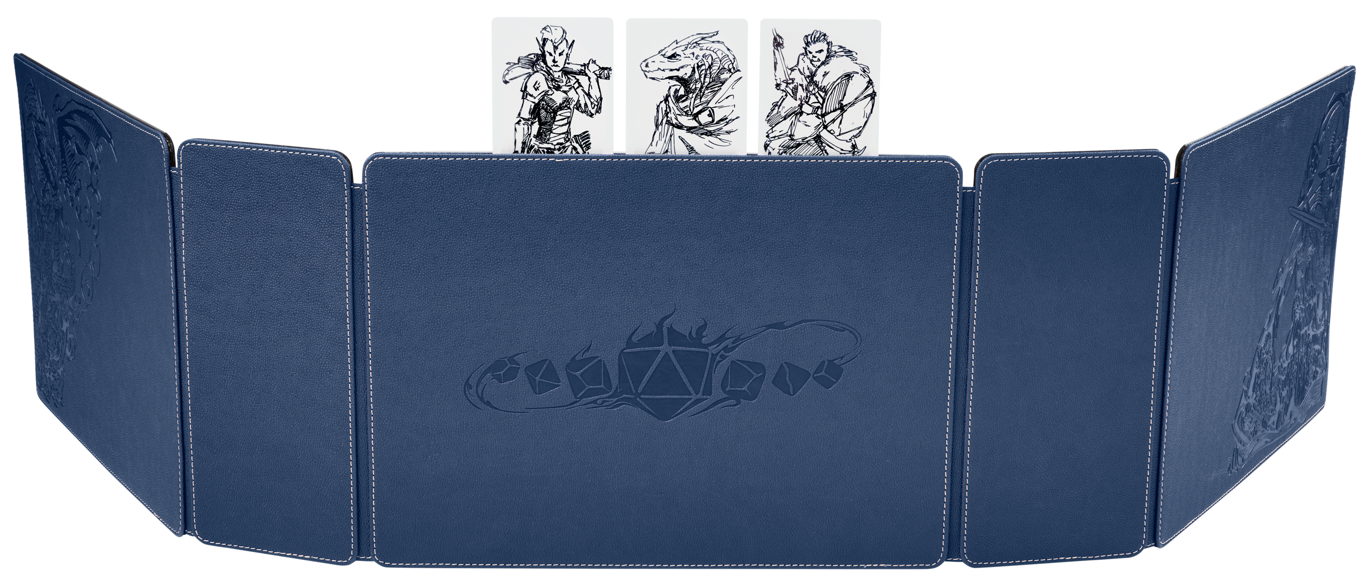 dragon-shield-game-master-companion-midnight-blue-gm-screen-mit-box image 6