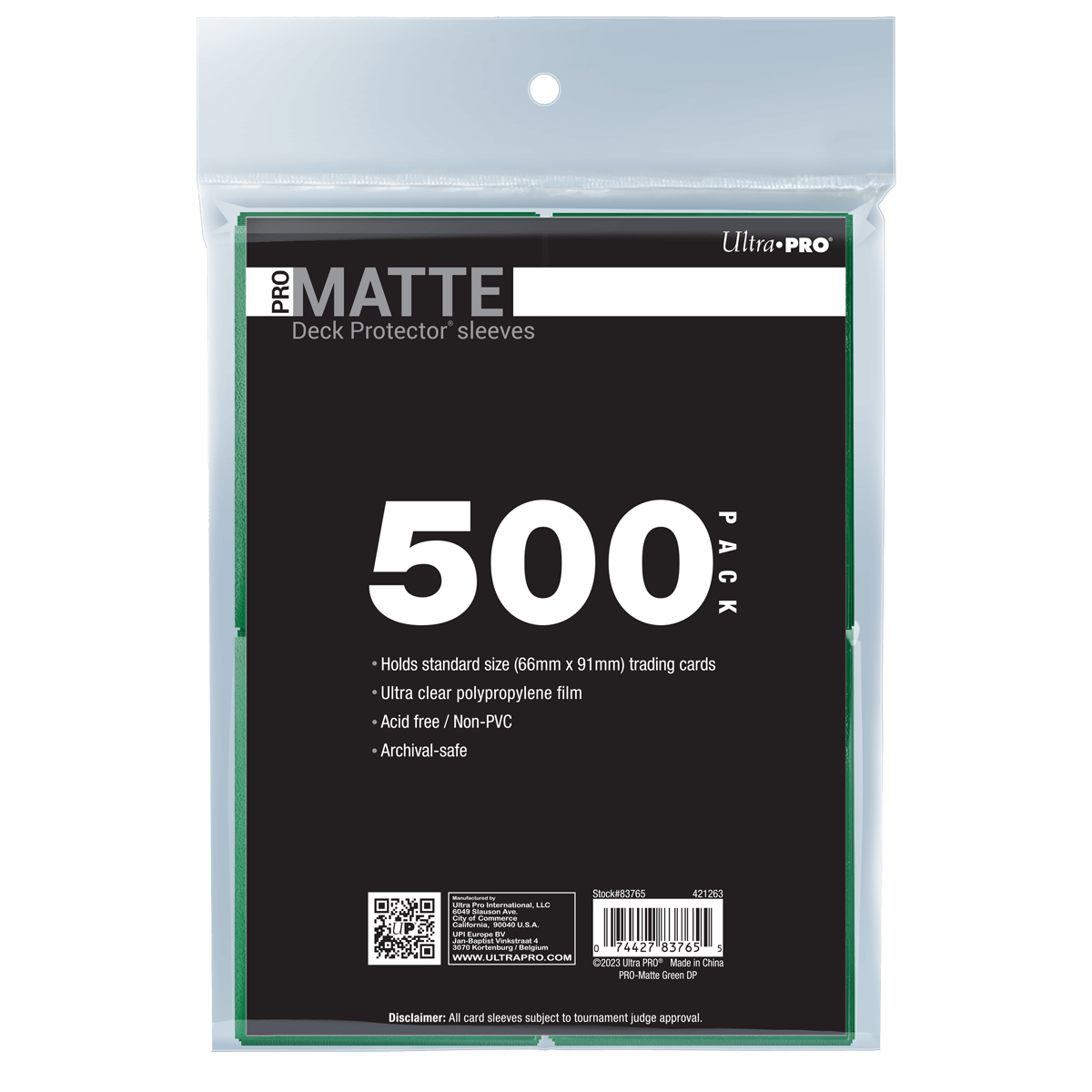 ultra-pro-pro-matte-standard-deck-protector-sleeves-bundle-500ct image 2