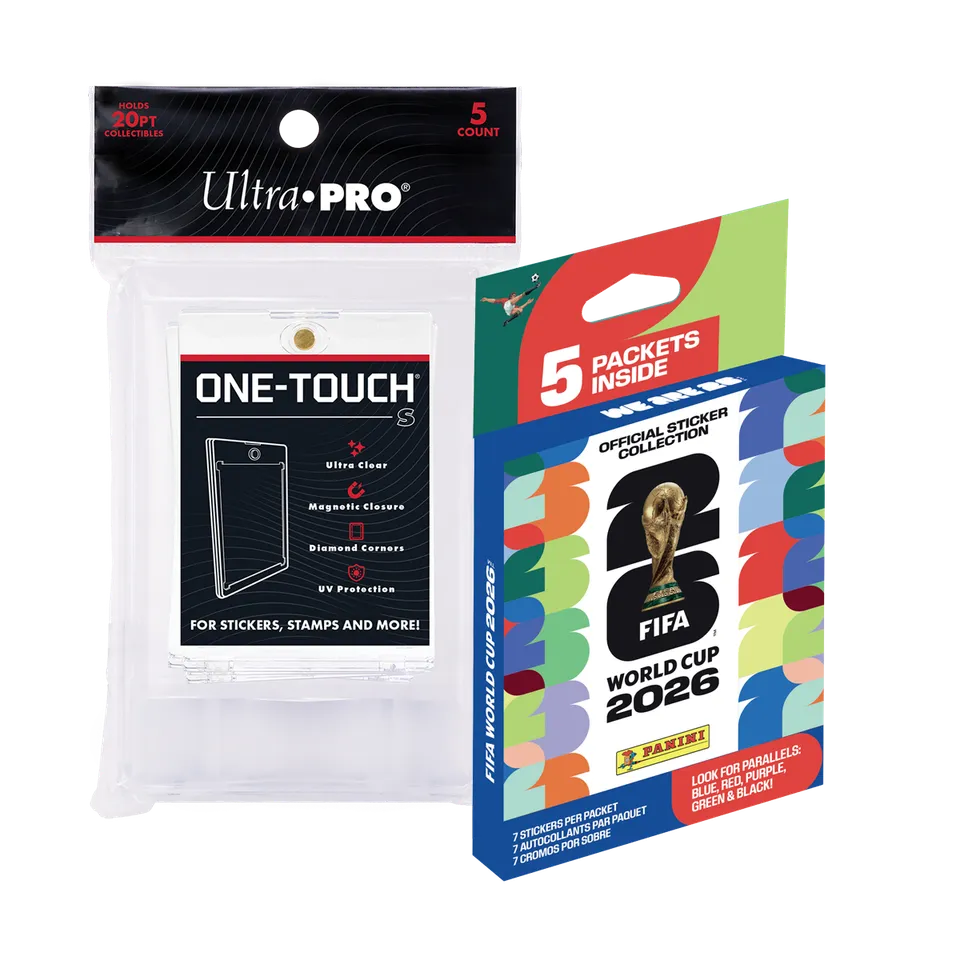 ultra-pro-panini-2026-fifa-wm-sticker-5er-pack-one-touch-s-magnet-halter-5er-bun image 1