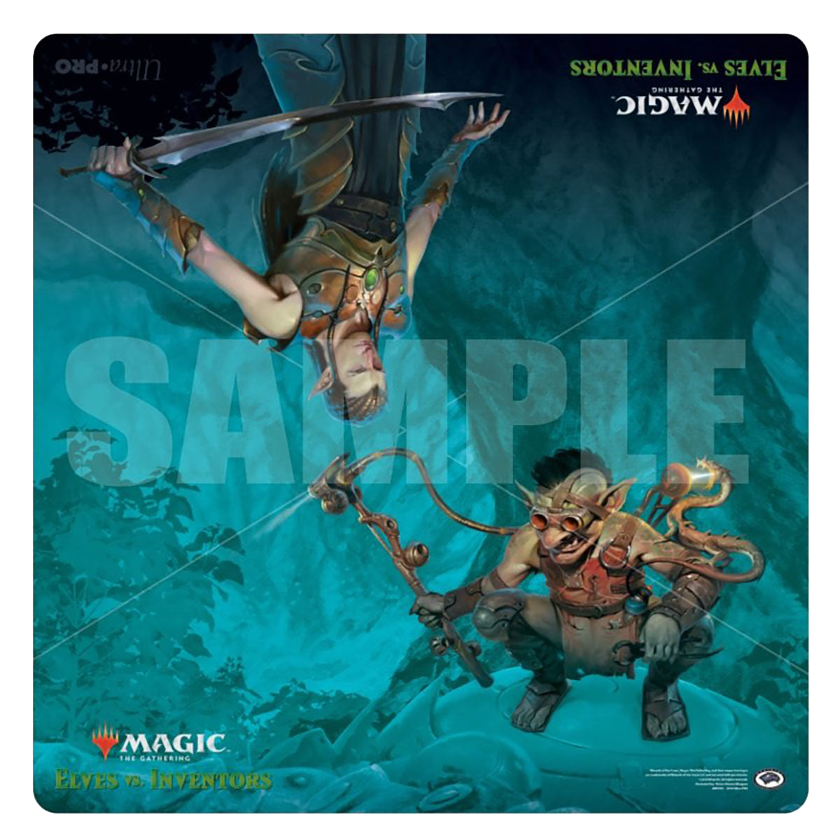 ultra-pro-elves-vs-inventors-gaming-playmat-24-x-24-zoll-f-r-magic-the-gathering image 1
