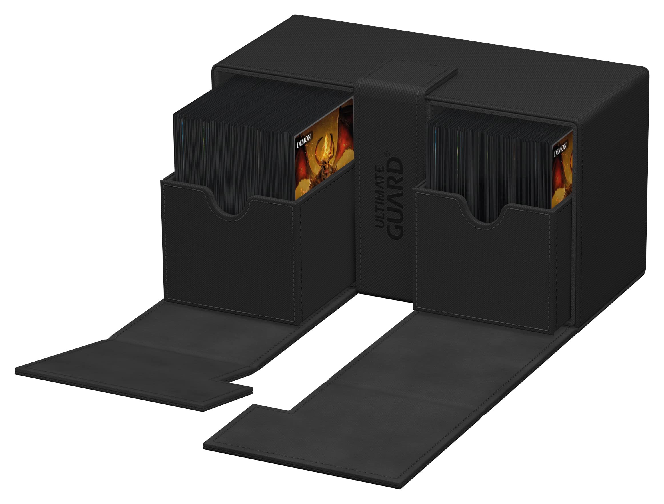 ultimate-guard-twin-flip-n-tray-200-xenoskin-deck-box-monocolor-schwarz image 7