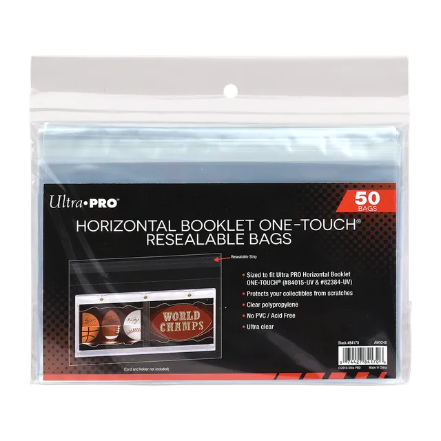 ultra-pro-horizontal-booklet-one-touch-resealable-bags-50ct image 1