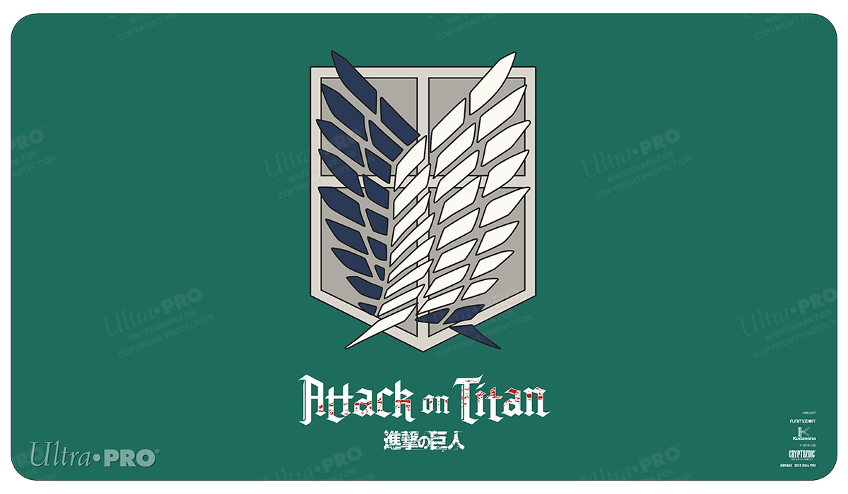 ultra-pro-attack-on-titan-survey-corps-standard-gaming-playmat-spielmatte-24-x-1 image 1