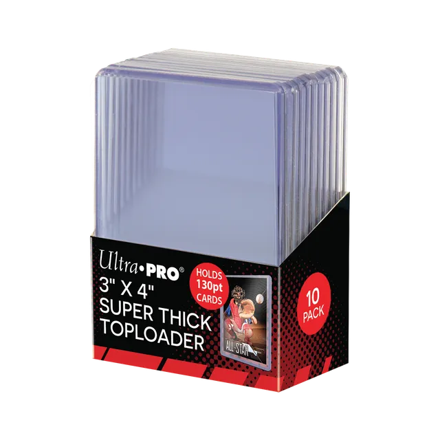 ultra-pro-3-x-4-super-thick-130pt-toploader-sleeves-10ct-f-r-standardkarten image 1