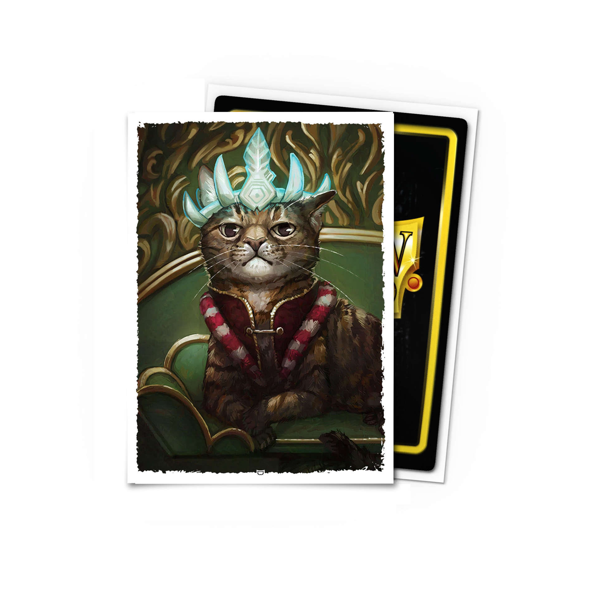 dragon-shield-brushed-art-sleeves-nitpicking-nerds-amber-standard-100-st-ck image 1