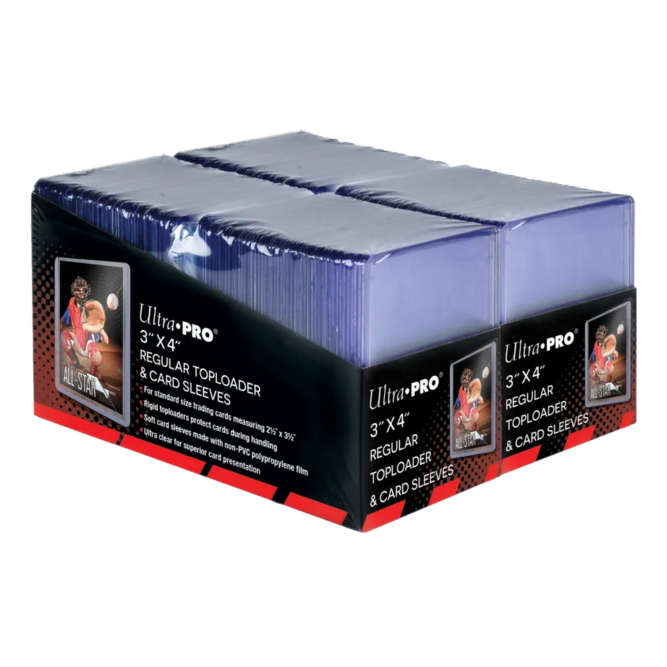 ultra-pro-toploader-3-x-4-zoll-clear-regular-soft-sleeves-bundle-200ct image 1