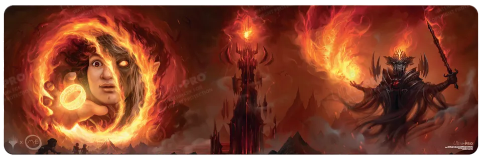 ultra-pro-herr-der-ringe-frodo-und-sauron-8ft-table-playmat-f-r-magic-the-gather image 1