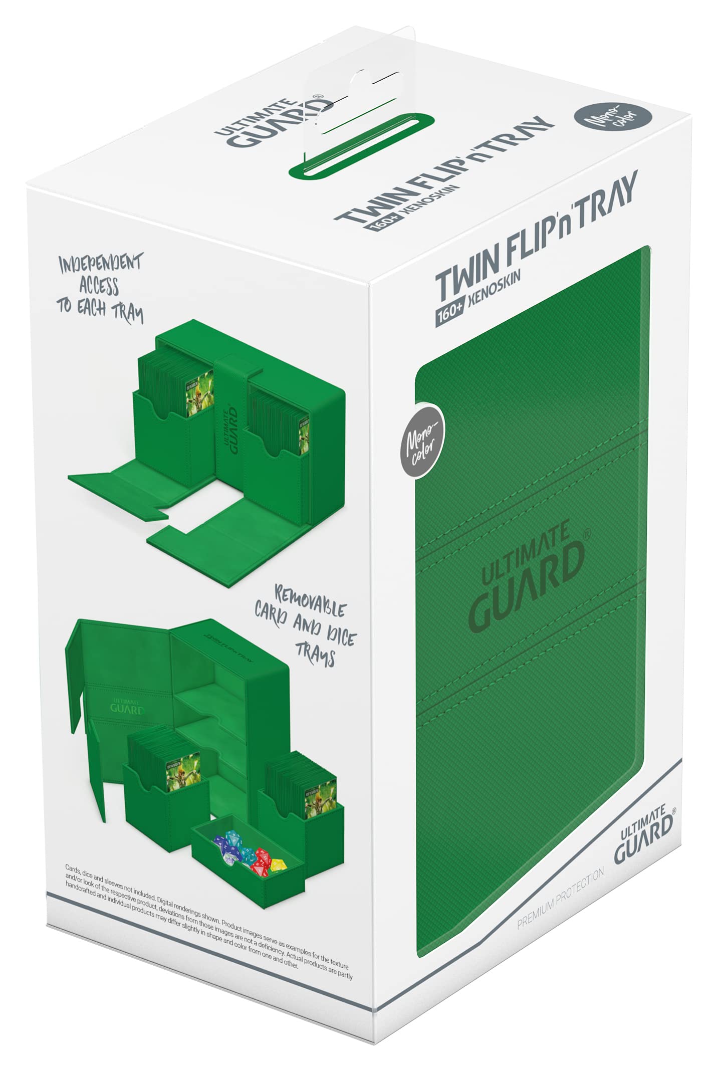 ultimate-guard-twin-flip-n-tray-160-xenoskin-deckbox-gr-n image 8